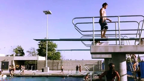 VV24  Gainer Flip in Slow Motion! Stock Footage 129455811