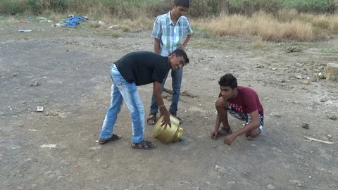 VV248  Epic Fire Cracker Bomb Fail Stock-Footage 129453653