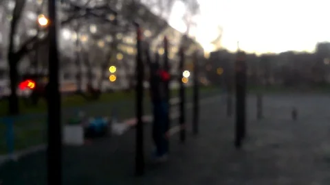 VV2740 Back flip from bar goes wrong Stock-Footage 129458947
