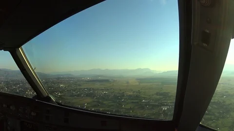 VV2809 Bird strike after touchdown Stock Footage 129459405