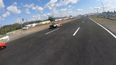 VV3150 Pro Drift Chase from a drone Stock-Footage 129460407