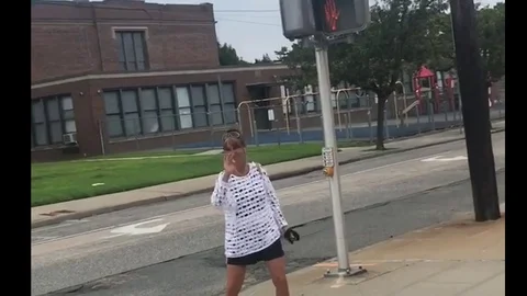 VV3255 What is she doing? Stock-Footage 129400890