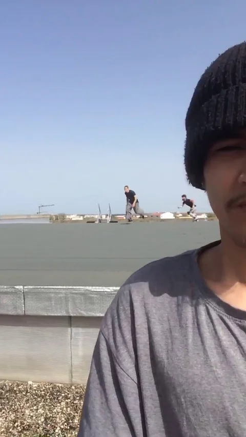 VV3432 Massive Parkour Jump between roof tops Stock-Footage 129456836
