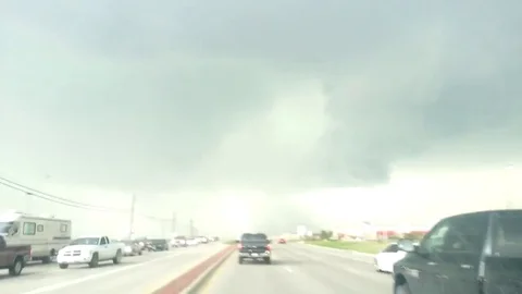 VV429 Tornado Warned Supercell - Denton, Texas 3-4-2014 Stock-Footage 129462592