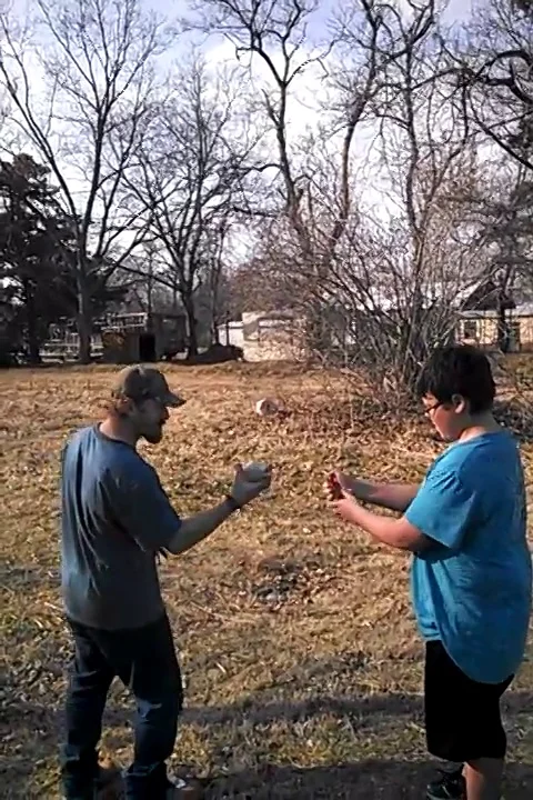 VV598 Fire work throw explosion fail Stock-Footage 129457053