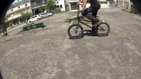 VV623 BMX wall grind fail Stock-Footage 129453761