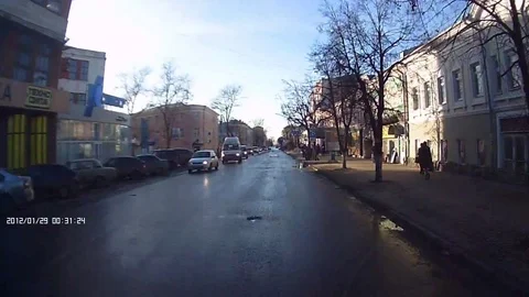 VV898 Accident causes driver to crash into lamppost! Stock-Footage 129459192