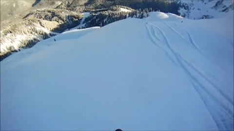 VV90  Caught in an Avalanche! Mount Baker! 2012 Stock-Footage 129457341