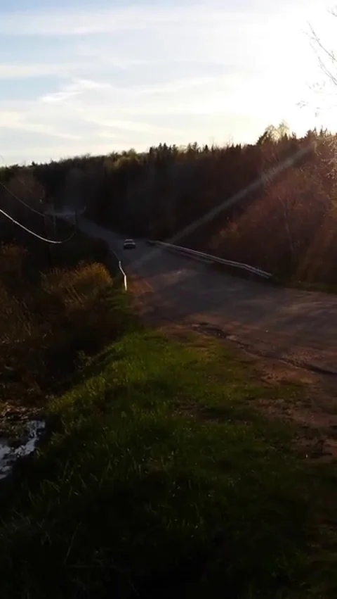 VV910 Drifter ends up in a ditch! Stock-Footage 129453471