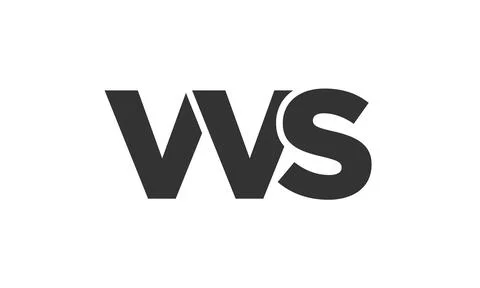 VVS logo design template with strong and modern bold text. Initial based ve.. Stock Illustration