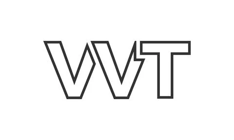 VVT logo design template with strong and modern bold text. Initial based ve.. Stock Illustration