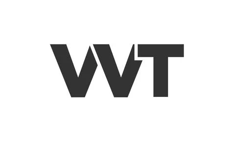 VVT logo design template with strong and modern bold text. Initial based ve.. Stock Illustration
