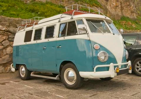 Vw camper van. Stock Photos