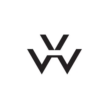Vw initial letter vector logo icon Stock Illustration