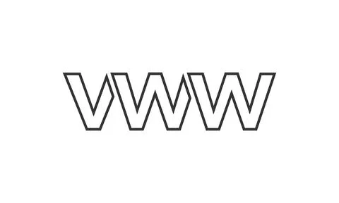 VWW logo design template with strong and modern bold text. Initial based ve.. Illustrazione stock