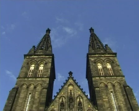 Vysehrad cathedral Stock Footage 318992