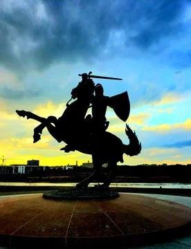 Vytis Monument Stock Photos