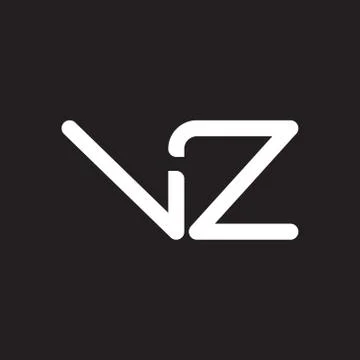 Vz initial letter vector logo icon Illustrazione stock