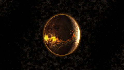 взрыв планеты Stock Footage 158232480