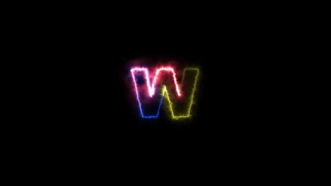 W Alphabet Stock Footage 318900030