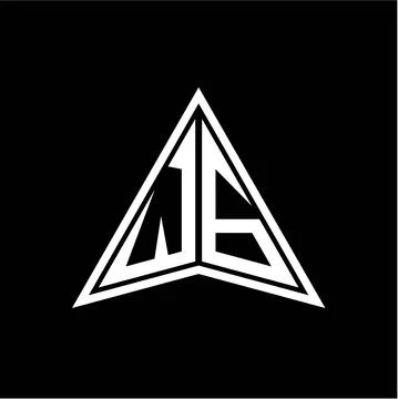 W G initials in the form of a modern minimalist arrow. perfect for letters, g Illustrazione stock