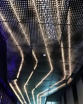 W Hotel ceiling Stock-Fotos