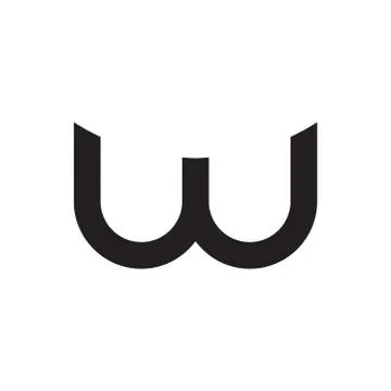 W initial letter vector logo icon Stock-Illustration