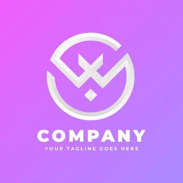 W Letter Logo Illustrazione stock