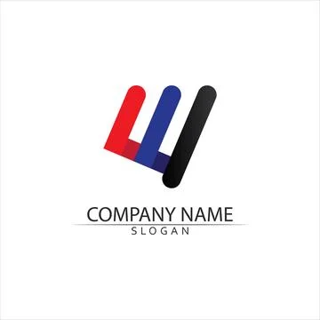 W Letter Logo Template Stock Illustration