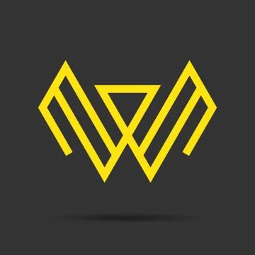 W letter sign Stock Illustration