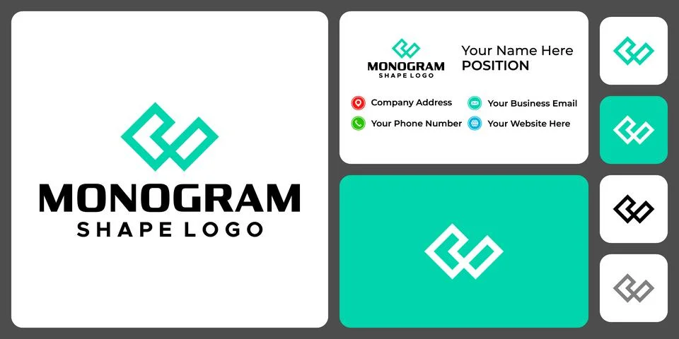 W LOGO 스톡 일러스트