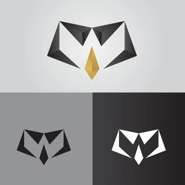W logo modern simple crown shape Stock Illustration
