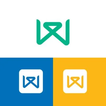 W Logo.W Letter Design Vector Illustration Modern Monogram Icon	 Illustrazione stock