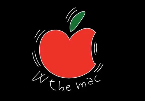 W the mac stylized comic book style humorist drawings Stock Illustration