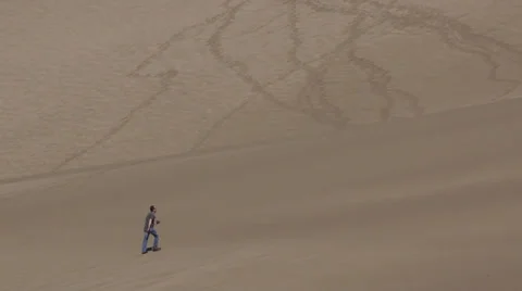 W Sand Dune walker Stock Footage 26083751