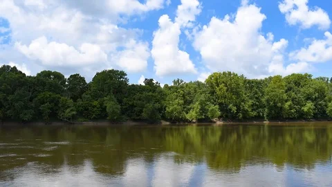 Wabash River Time Lapse 03 Video stock 112571069