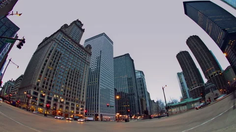 Wabash &amp; Wacker Stock-Footage 46636460