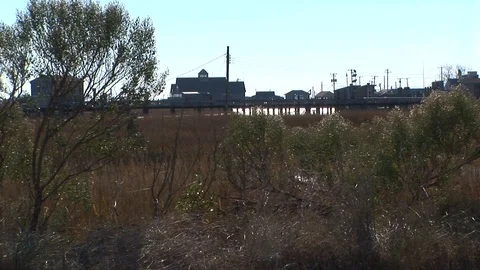 Wachapreague homes in Accomack county Eastern shore of Virginia, USA Stock Footage 101354839