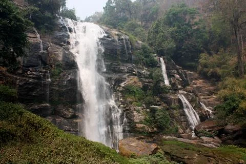 Wachirathan Falls. Stock Photos
