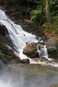 Wachirathan waterfall Stock Photos