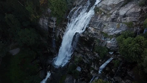 Wachirathan Waterfall.4K-2 Stock Footage 128415802
