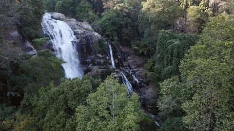 Wachirathan Waterfall.4K-4 Stock Footage 128415653