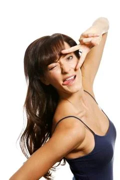 Wacky face expression Stock Photos