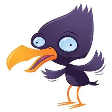 Wacky Squawking Bird Illustrazione stock