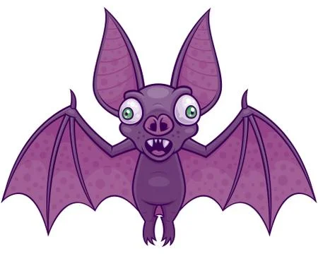 Wacky Vampire Bat Stock Illustration