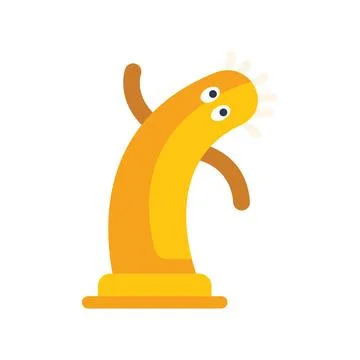 Wacky waving inflatable arm flailing tube man dancing happily Stock Illustration
