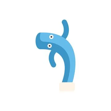 Wacky waving inflatable arm flailing tube man dancing in the wind Stock Illustration