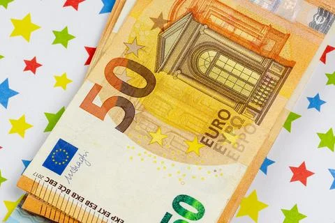 Wad of banknotes, close up Stock Photos
