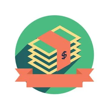 Wad Of Currency Notes Illustrazione stock