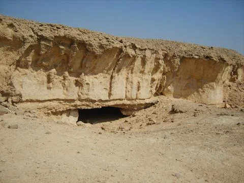 Wadi al-Jarf cave Eastern desert Egypt. Fotos de archivo